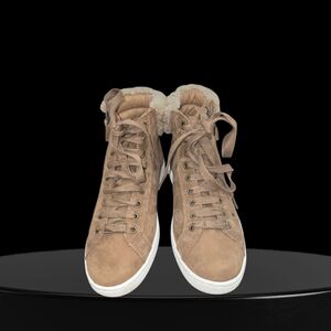 Women's Tan High-Top Sneakers